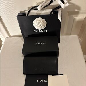 Chanel Sunglass Case, Box, Cloth, Bag, Booklet, Bag W/ Ribbon & Tissue. NEW!